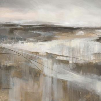 Brown decorative abstract painting